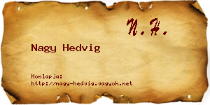 Nagy Hedvig névjegykártya